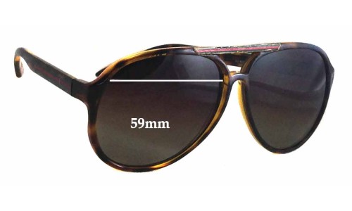 Sunglass Fix Replacement Lenses for Gucci GG1627/S - 59mm Wide 