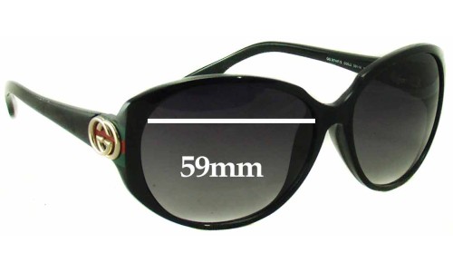 Sunglass Fix Replacement Lenses for Gucci GG3174/F/S - 59mm Wide 
