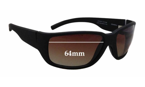 Sunglass Fix Replacement Lenses for Maui Jim MJ235 Seawall - 64mm Wide 