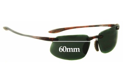 Maui Jim MJ409 Kanaha (Prescription Frames) Replacement Lenses 60mm wide 