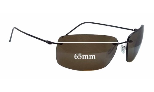 Sunglass Fix Replacement Lenses for Maui Jim MJ716 Frigate - 65mm Wide 