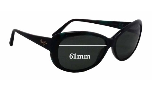 Sunglass Fix Replacement Lenses for Maui Jim MJ290 Pikake - 61mm Wide 