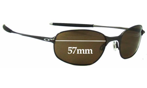 Oakley Big Square Wire Replacement Lenses 57mm wide 