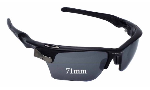 Sunglass Fix Replacement Lenses for Oakley Fast Jacket OO9156 - 71mm Wide 