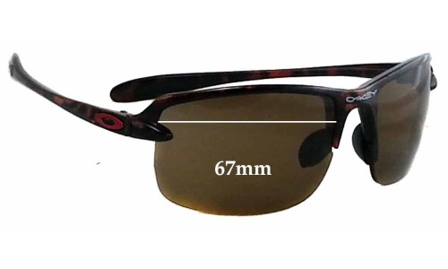 Sunglass Fix Replacement Lenses for Oakley Ice Pick - 67mm Wide 