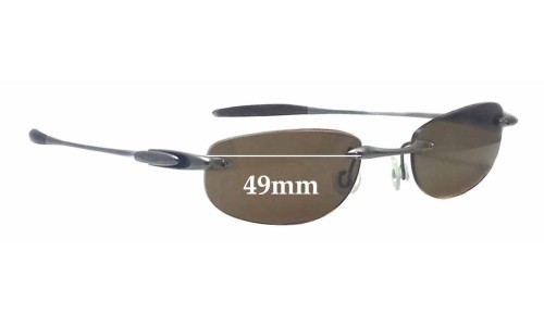 Sunglass Fix Replacement Lenses for Oakley Rimless - 49mm Wide 
