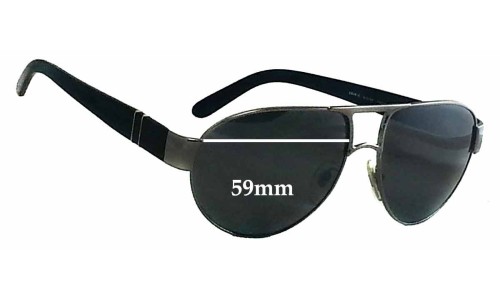 Sunglass Fix Replacement Lenses for Persol 2328-S - 59mm Wide 