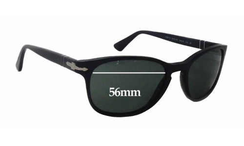 Sunglass Fix Replacement Lenses for Persol 3086-S - 56mm Wide 