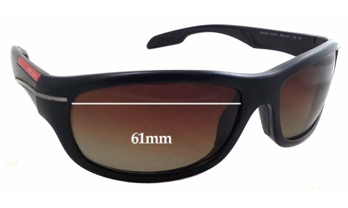 Sunglass Fix Replacement Lenses for Prada SPS02N - 61mm Wide 