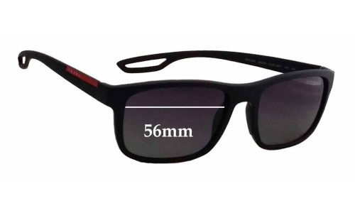Sunglass Fix Replacement Lenses for Prada SPS03R - 56mm Wide 