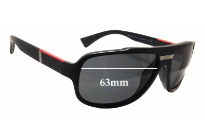 Prada SPS04M & PS04MS Replacement Lenses 63mm wide 