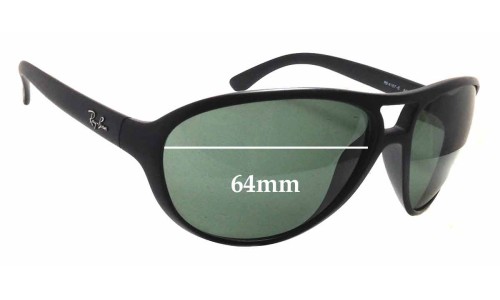 Sunglass Fix Replacement Lenses for Ray Ban RB4157-E - 64mm Wide 