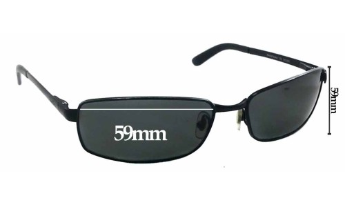 Sunglass Fix Replacement Lenses for Ray Ban RAM2062AA - 59mm Wide 