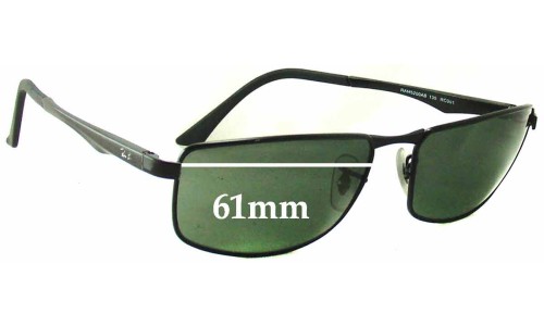 Sunglass Fix Replacement Lenses for Ray Ban RAM5200AB - 61mm Wide 