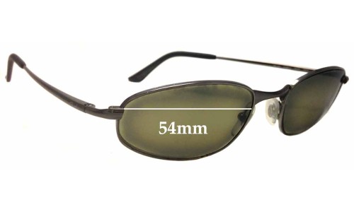 Sunglass Fix Replacement Lenses for Ray Ban RB3163 Sleek O - 54mm Wide 