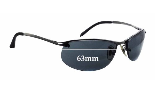 Sunglass Fix Replacement Lenses for Ray Ban RB3179 - 63mm Wide 