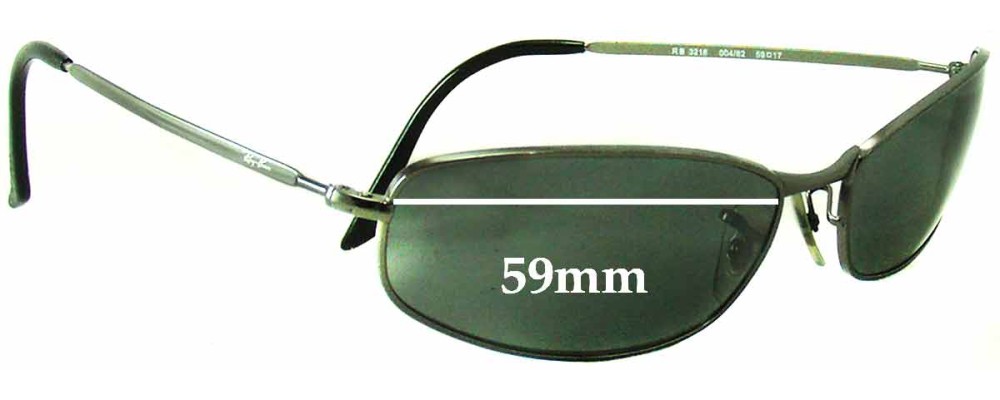 Ray Ban RB3216 Replacement Lenses 59mm 