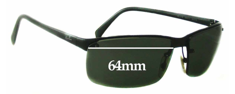 Ray Ban RB3276 Replacement Lenses 64mm 