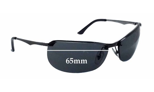 Sunglass Fix Replacement Lenses for Ray Ban RB3390 (Both Holes Same Side) - 65mm Wide 