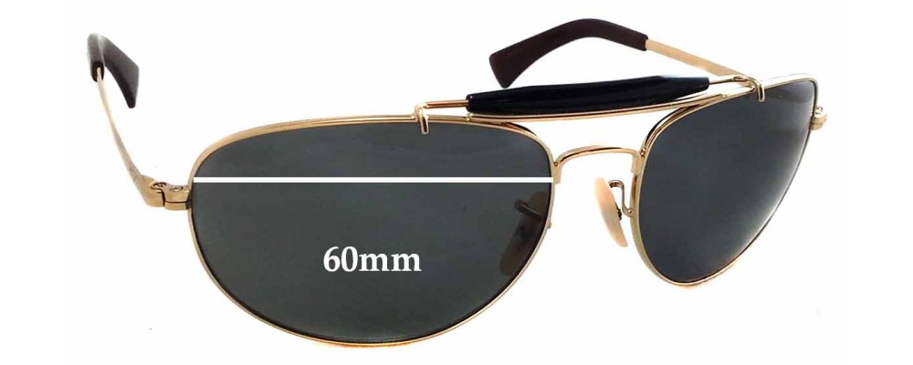 Ray Ban RB3423 Replacement Lenses 60mm 