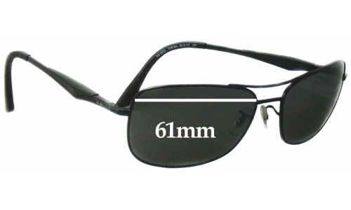 Ray Ban RB3515 Replacement Lenses 61mm wide 