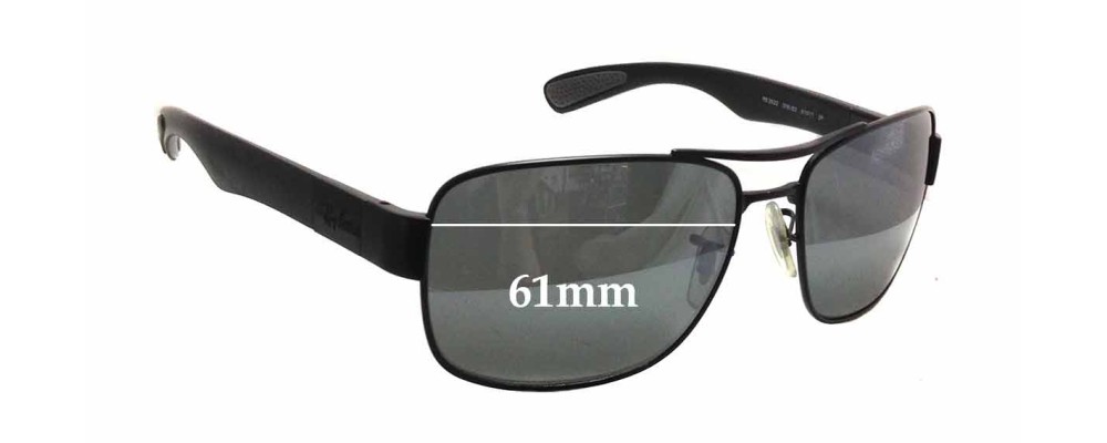 Ray Ban RB3522 Replacement Lenses 61mm 