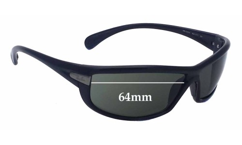 Sunglass Fix Replacement Lenses for Ray Ban RB4054 - 64mm Wide 