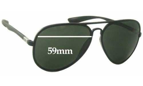 Sunglass Fix Replacement Lenses for Ray Ban RB4180 Liteforce - 59mm Wide 