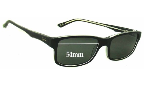 Sunglass Fix Replacement Lenses for Ray Ban RB5245 - 54mm Wide 