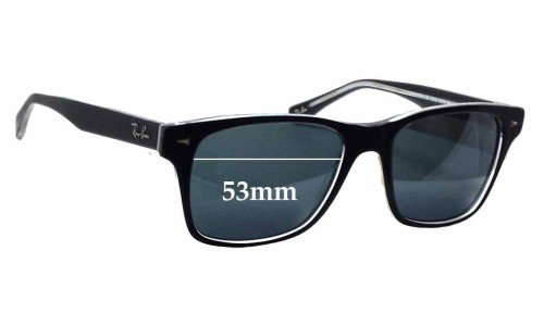 Sunglass Fix Replacement Lenses for Ray Ban RB5308 - 53mm Wide 