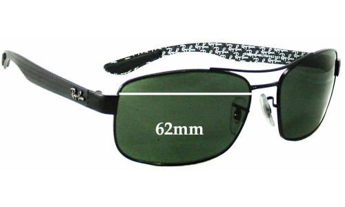 Sunglass Fix Replacement Lenses for Ray Ban RB8316 - 62mm Wide 