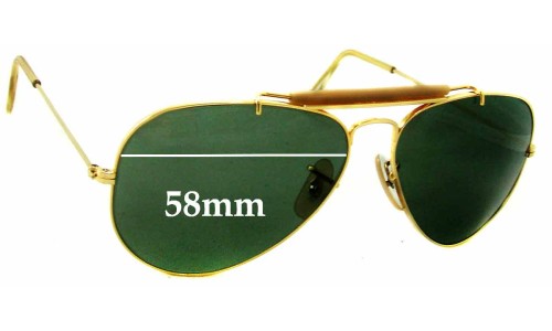 Sunglass Fix Replacement Lenses for Ray Ban B&L RB3029 - 58mm Wide 