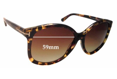 Tom Ford Alicia TF275 Replacement Lenses 59mm wide 
