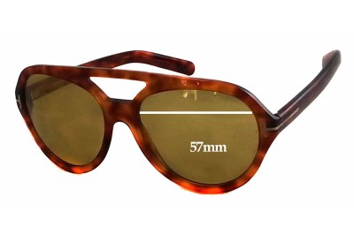 Tom Ford Henri TF141 Replacement Lenses 57mm wide 