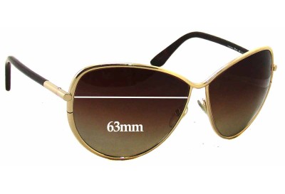 Tom Ford Francesca TF181 Replacement Lenses 63mm wide 
