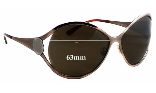 Versace MOD 2098 Replacement Lenses 63mm wide 