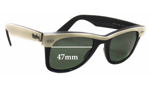 Sunglass Fix Replacement Lenses for Ray Ban RB2143 Wayfarer  - 47mm Wide 