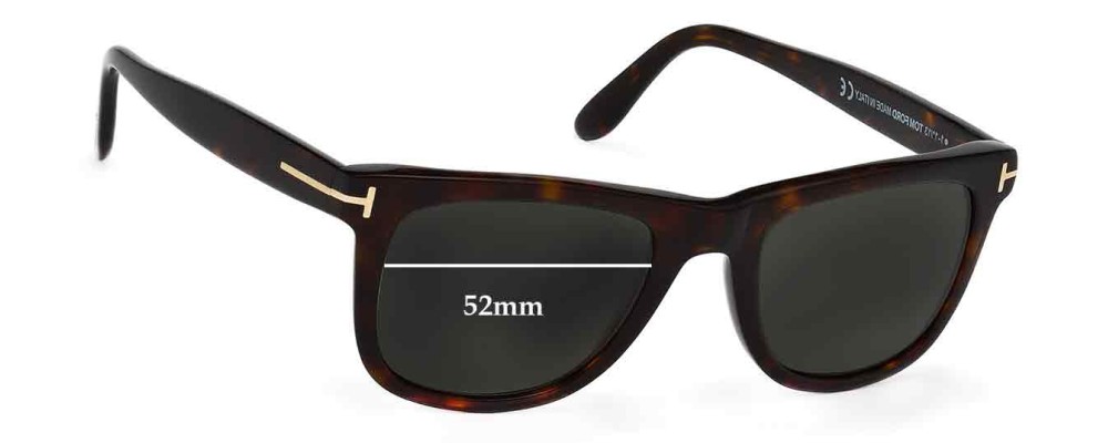 Tom Ford Leo TF0336 52mm Replacement Lenses