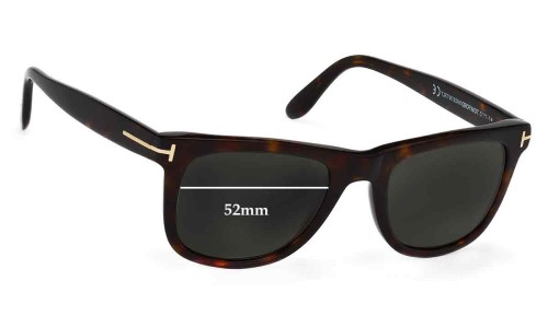 Tom Ford Leo TF0336 Replacement Lenses 52mm wide 