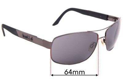 Bolle Quantum Replacement Lenses 64mm wide 