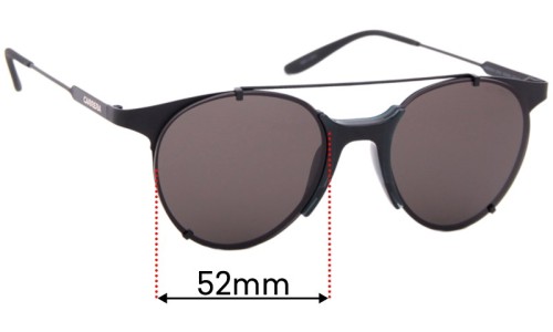 Carrera 128/S Replacement Lenses 52mm wide 