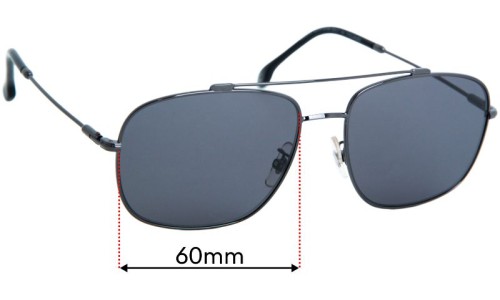 Carrera 182/F/S Replacement Lenses 60mm wide 