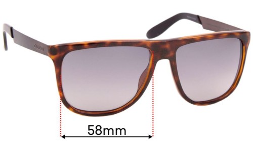 Carrera 5013/S Replacement Lenses 58mm wide 
