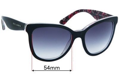 Dolce & Gabbana DG4190 Replacement Lenses 54mm wide 
