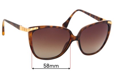 Dolce & Gabbana DG8096 Replacement Lenses 58mm wide 