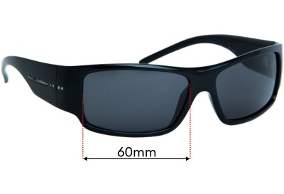 Dolce & Gabbana Unknown Model  Replacement Lenses 60mm wide 