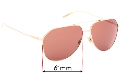 Dolce & Gabbana DG2166 Replacement Lenses 61mm wide 