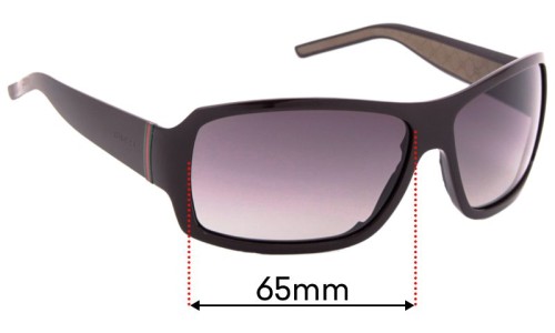 Gucci GG1012/S Replacement Lenses 65mm wide 