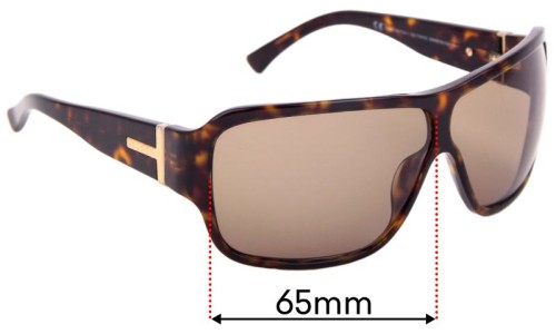 Sunglass Fix Replacement Lenses for Gucci GG1544/S - 65mm Wide 