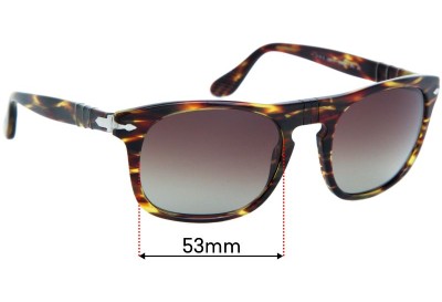 Persol 3018-S Replacement Lenses 53mm wide 